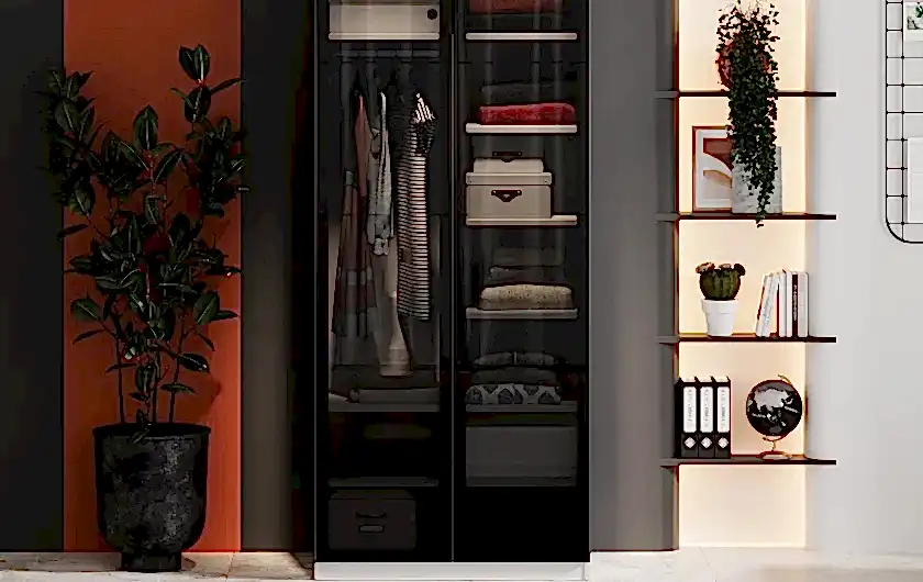 Plus 2 Adet Camlı Kapak Siyah