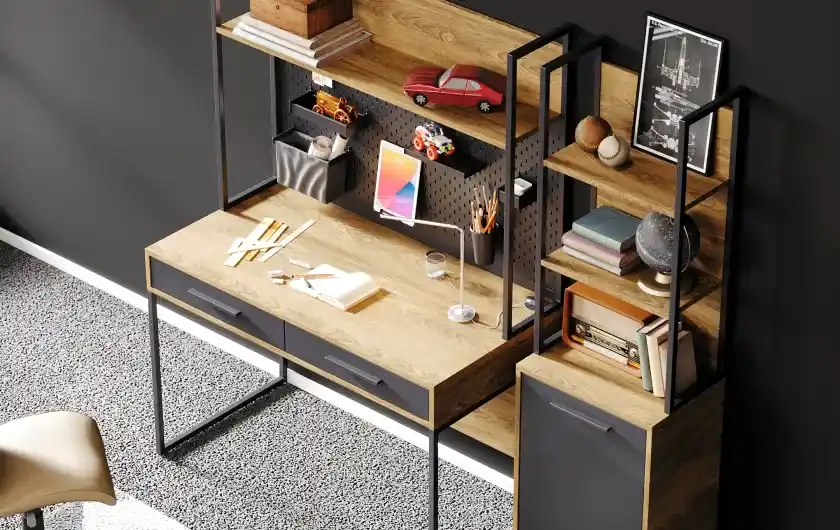 Legend Ceviz Çalışma Masası ve Üst Modül